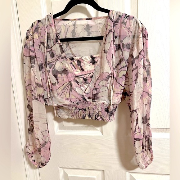 Anthropologie Cropped Blouse - Picture 2 of 4